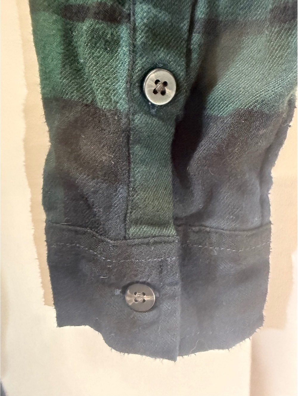 Abercrombie & Fitch Green Plaid Belted Shirt Dress Size XSP - Picture 3 of 4